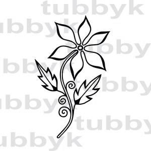 Blume SVG, SVG-Datei, Svg, Blätter SVG, Wirbel Svg, Pflanze Svg, schneiden Datei, schneiden Datei, ClipArt, Silhouette, Cricut, Scrapbooking, Papercraft