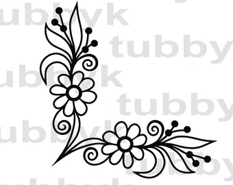 Free Free 293 Vine Flower Border Svg SVG PNG EPS DXF File