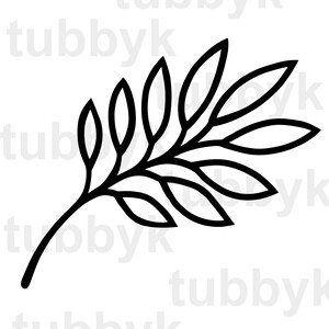 SVG, Leaves SVG, Branch SVG, svg File, Digital File, Vector, Silhouette, Cricut, Plant svg, Scrapbooking, Nature svg, Papercraft