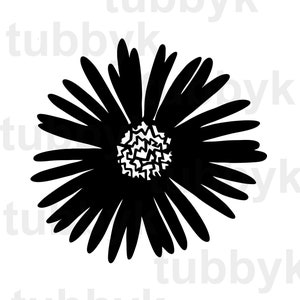 Daisy SVG, SVG File, Flower SVG, svg, Cut File, Clip Art, Silhouette, Cricut, Digital File, Vector, Scrapbooking
