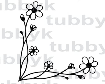 Download Free Flower And Vine Svg Etsy SVG Cut Files