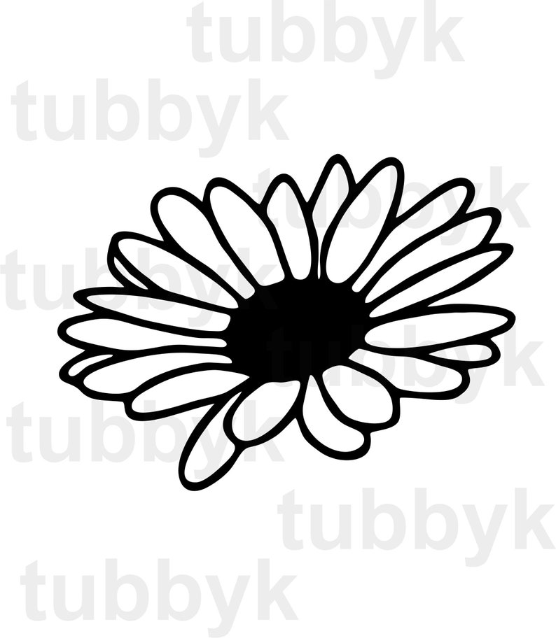 Download Daisy SVG SVG File Flower SVG Silhouette Cricut Cut File | Etsy