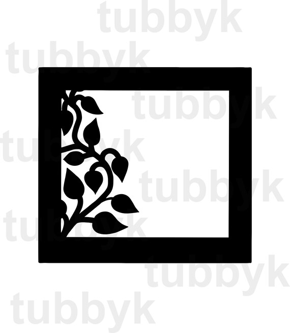 Download Branchsvg Vine Svg Frame Svg Leaves Svg Border Svg Svg Etsy