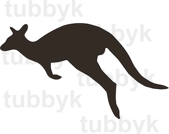 Kangaroo SVG, SVG File, Aussie SVG, Cut File, Clip Art, Silhouette, Digital File, Cricut, Vector, Scrapbooking