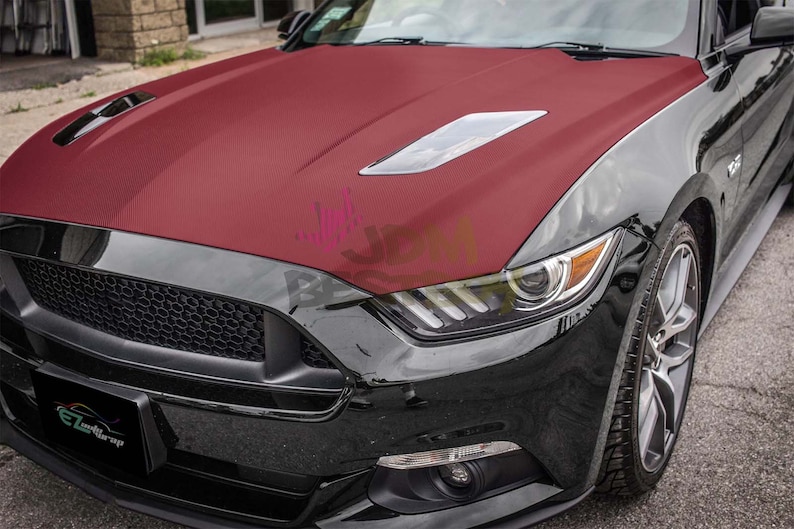 Matte Burgundy Car Wrap