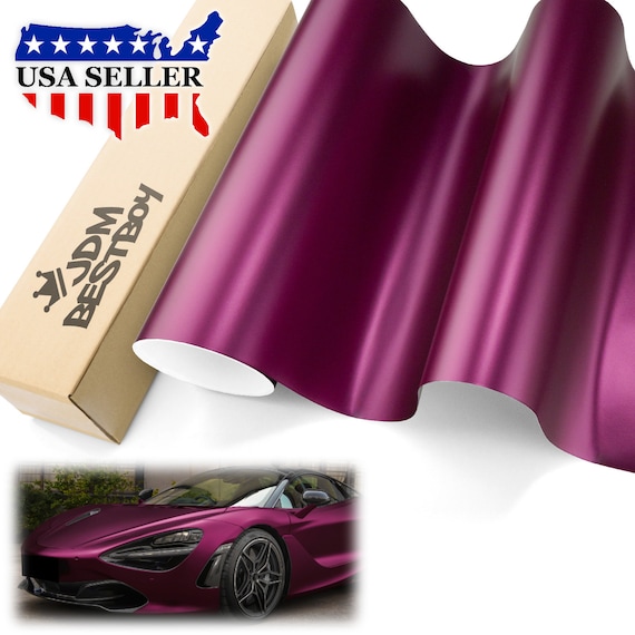 Matte Diamond Purple Car Wrap | Matte Glitter Purple Wraps