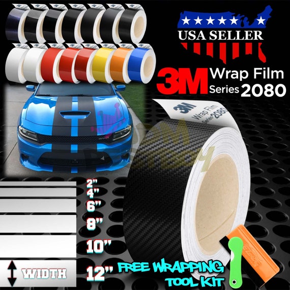 3M 2080 Vinyl Wrap Kit Racing Stripe Rally Stripe Decal Sticker Hood Roof  Trunk 10FT / 25FT / 50FT 