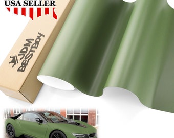 Army Green Matte Flat Car Vinyl Wrap Sticker Decal Air Release Bubble Free