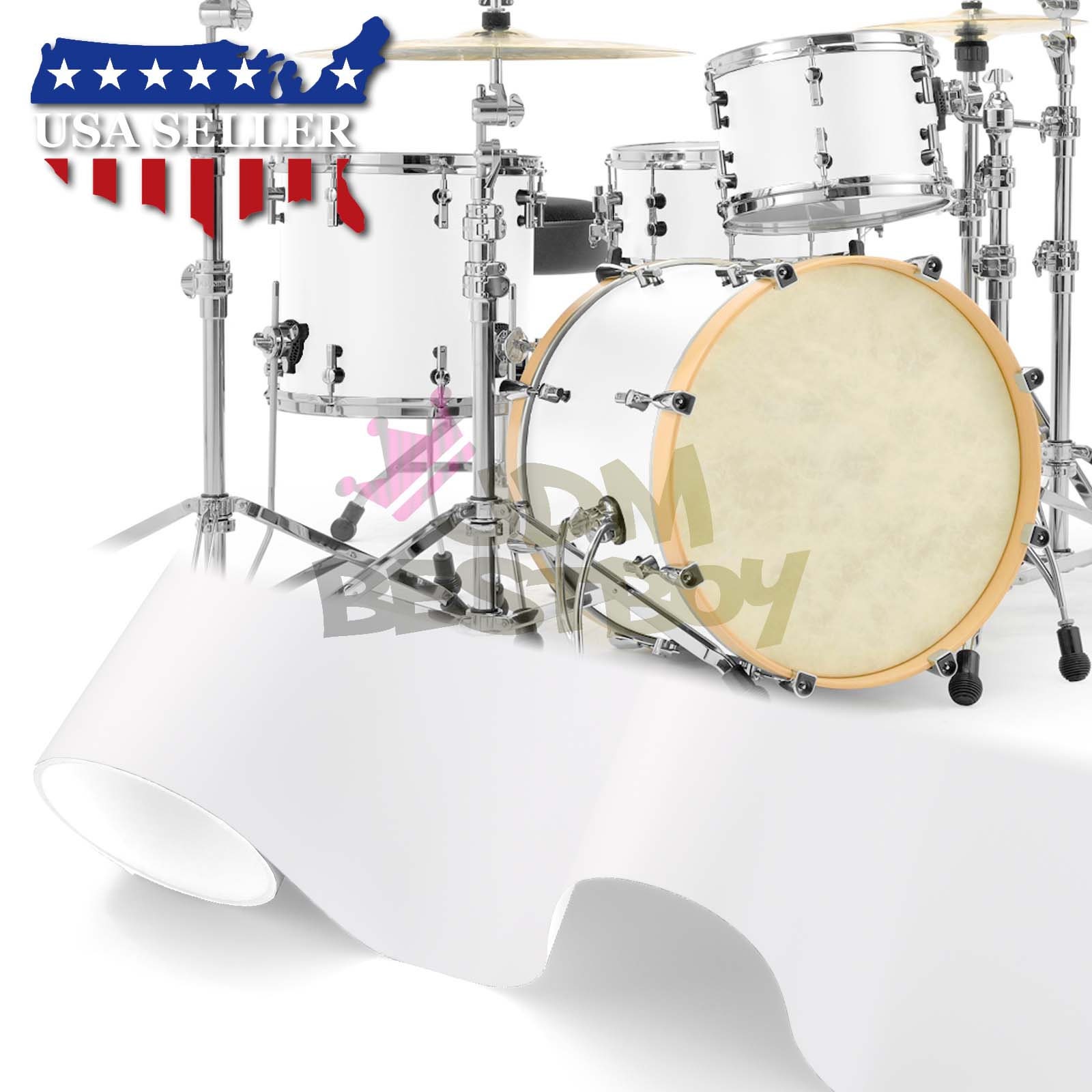Drum Wrap Vinyl Kit Matte White Surface for Snare Kick Bass Etsy