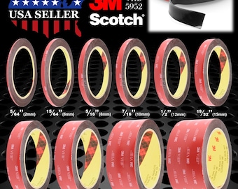 Genuine 3M VHB #5952 Dark Gray Double-Sided Mounting Foam Tape Automotive Car 10FT Long