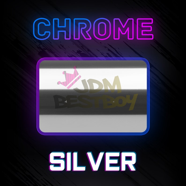 ESSMO\u2122 10 Silver Chrome Heat Transfer Vinyl HTV T-Shirt Iron On Heat Press DS02