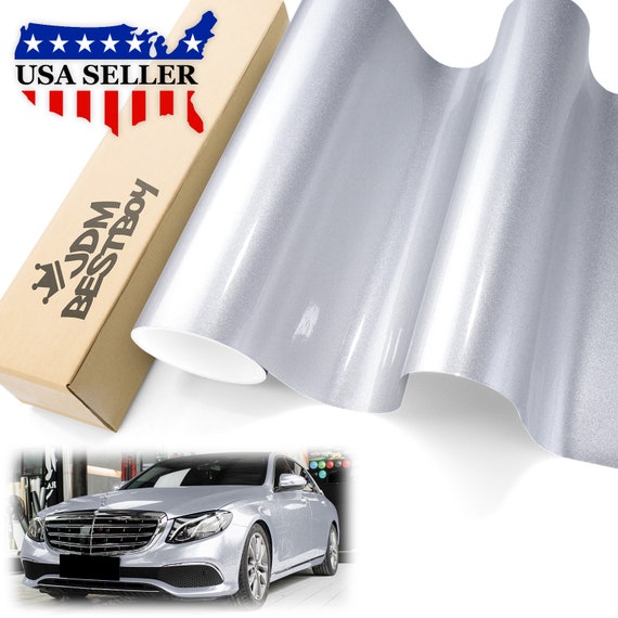 Flexible Silver Chrome Mirror Vinyl Film For Car Body decoration Glossy  Chrome mirror Vinyl Film with air free bubbles