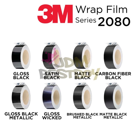 3M 2080 Series Black Vinyl Wrap Kit for Chrome Delete Blackout