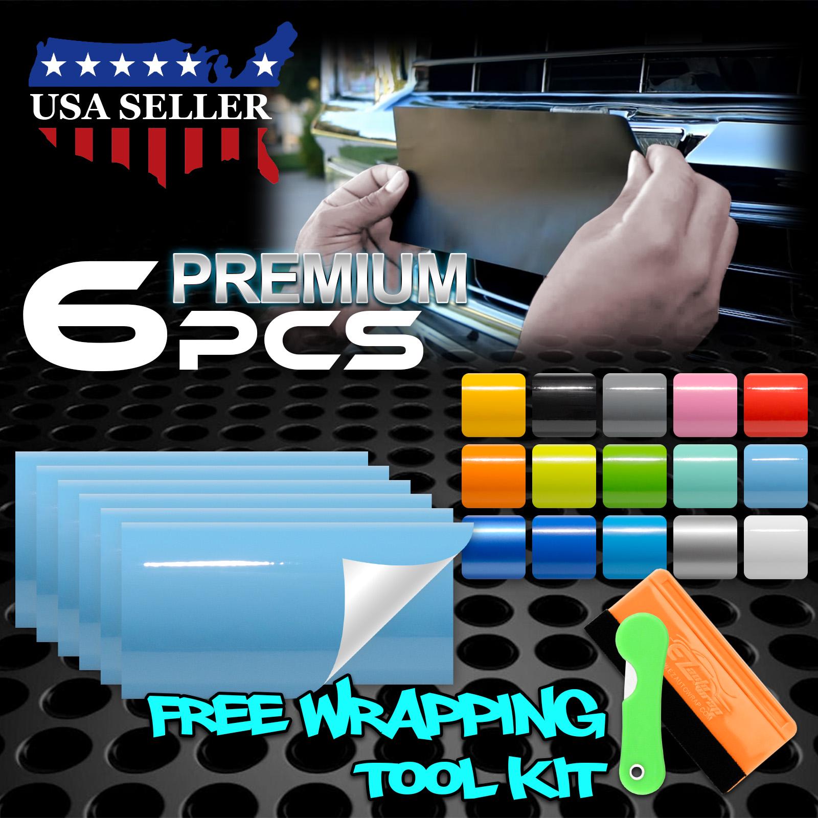 thumbnail image 2 of 6pcs 4\"x6\" Brushed Aluminum GMC Emblem Overlay – EzAuto Wrap 2 of 10