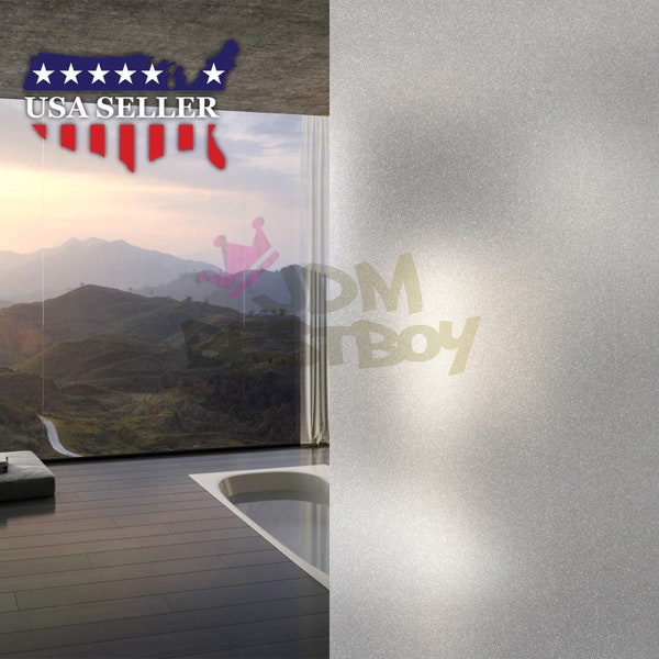 White Frosted Film Glass Home Bathroom Window Security Privacy Sticker