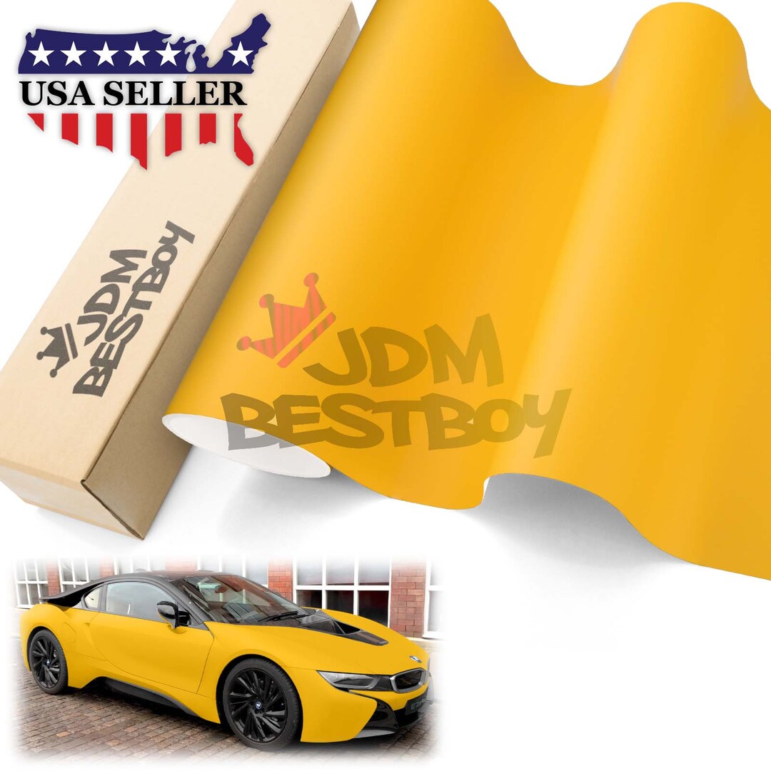 Ultra Matte Sunflower Yellow Car Vehicle Vinyl Wrap Sticker Decal Air