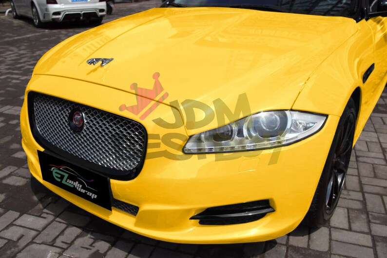 Gloss Glossy Yellow Car Vinyl Wrap Sticker Decal Air Release Etsy