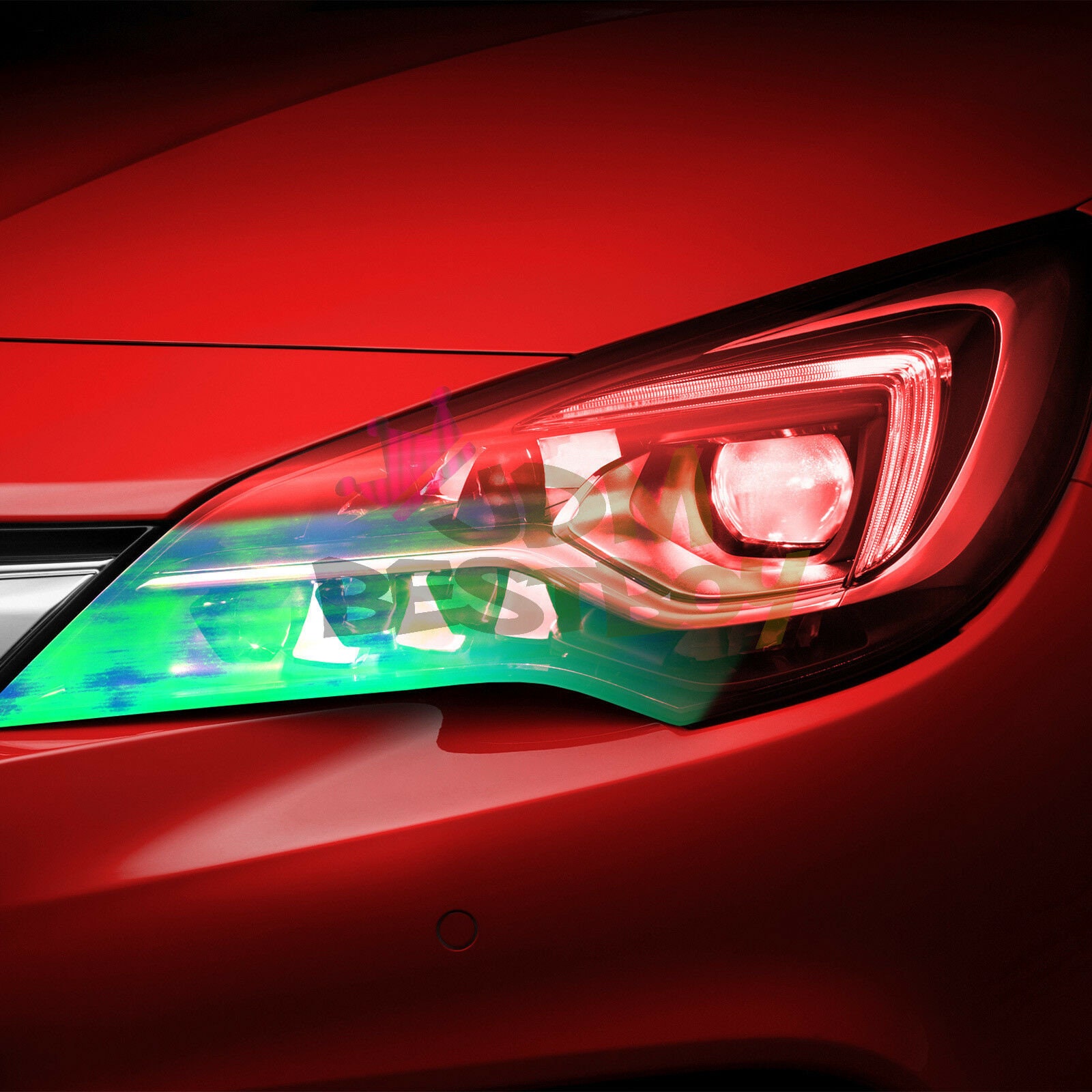 Chameleon Red Gloss Color Change Headlight Tint Fog Lights Tail Light ...
