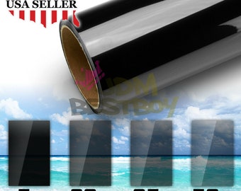 Uncut Roll 30" Window Tint Film Charcoal Black Car Glass Office