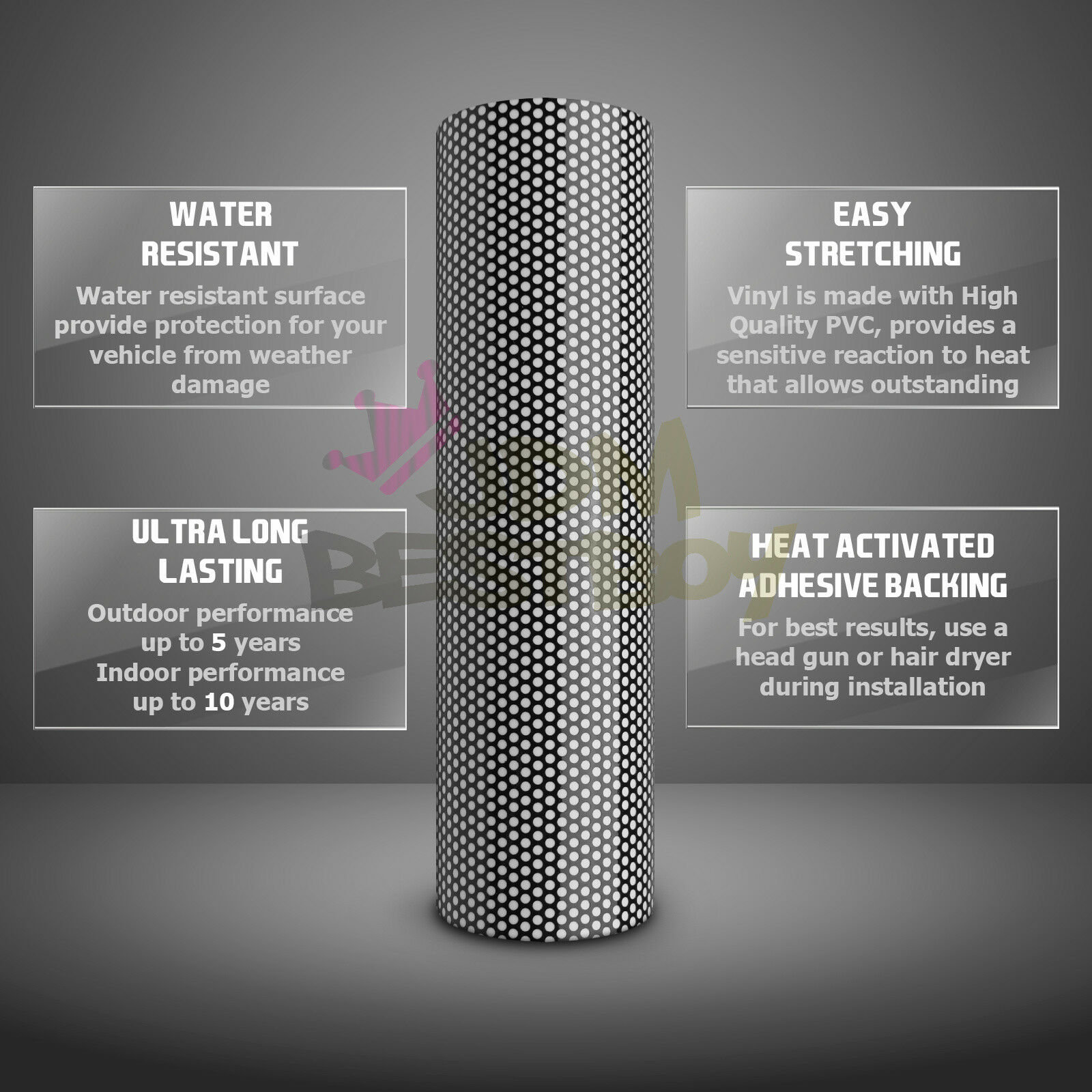 Premium White Perforated One Way Vision Print Media Vinyl | Etsy