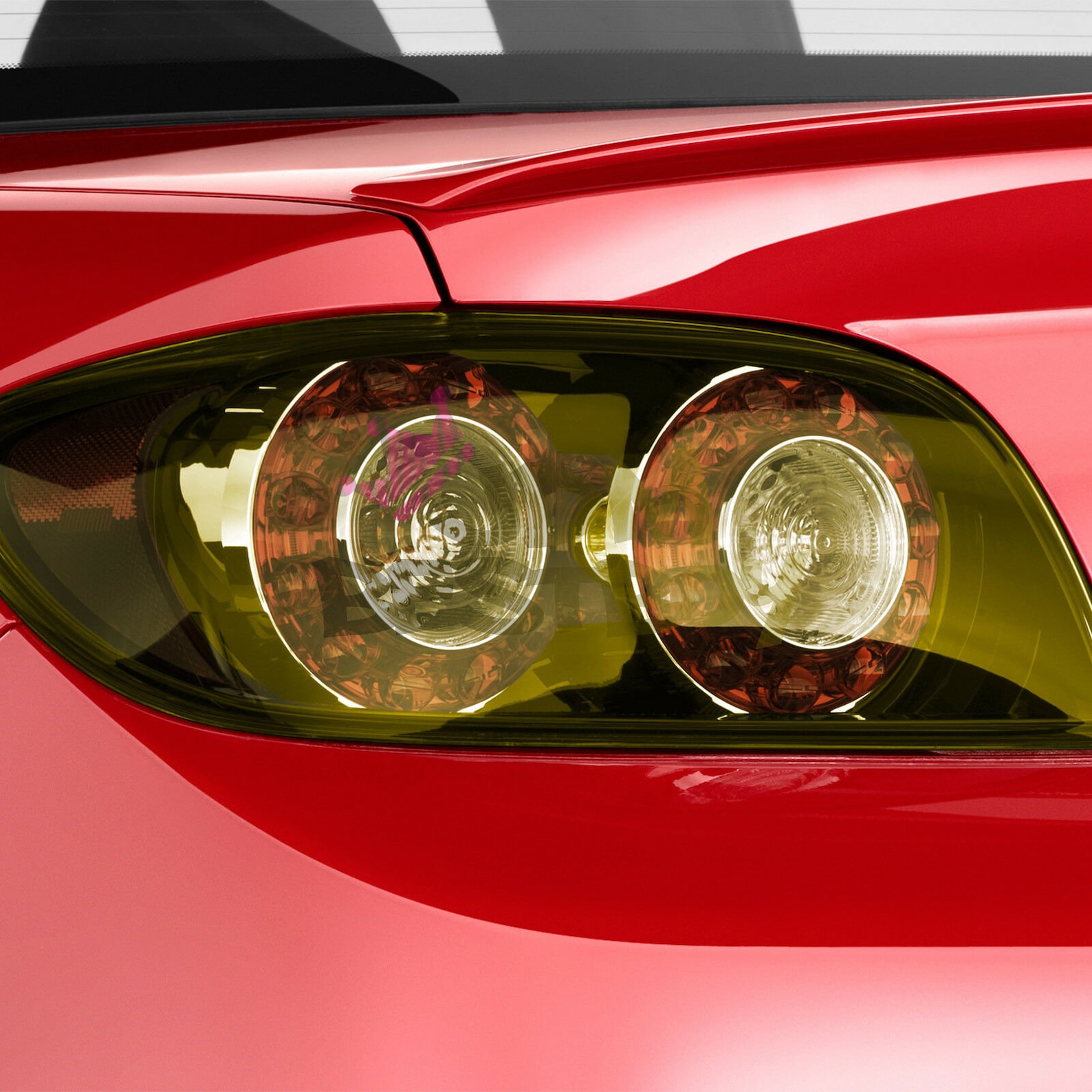 Extra Wide 16'' Gloss Golden Yellow Headlight Tint Fog Etsy