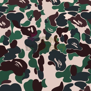 Green Ape Camouflage Camo Car Vinyl Wrap Sticker Decal Air Release - Etsy