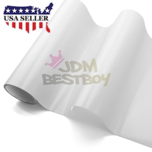 White Perforated One Way Vision Print Media Car Vehicle Vinyl Wrap Sticker Decal Glass Window Advertising Decoration Sign
