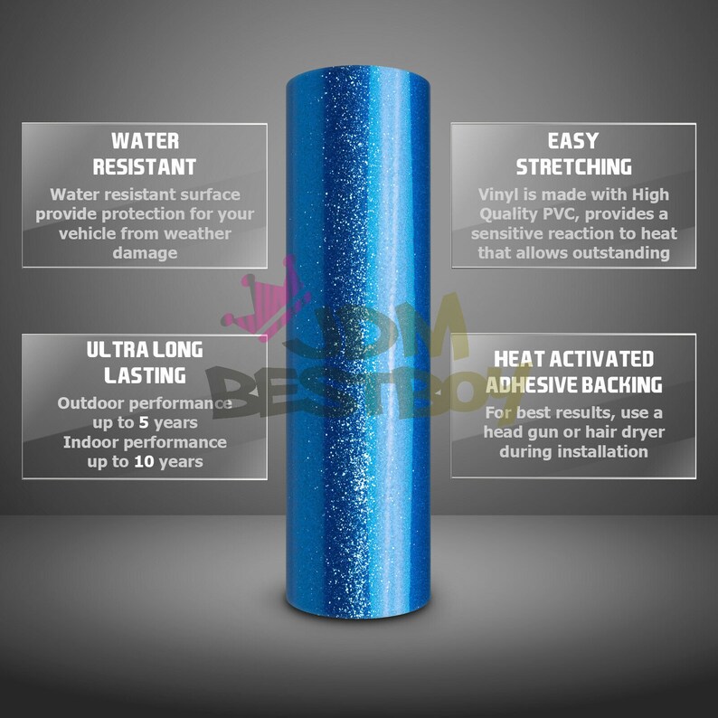 High Gloss Glitter Light Purple Sparkle Vinyl Wrap For Car Etsy