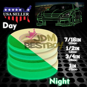 147ft/50Yards Glow in the Dark Tape Stage Safety Warning Home Decor Long Green