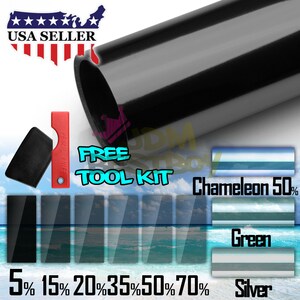 Intersolar® Professional 2-Ply Window Tint Film – Uncut Roll, Black
