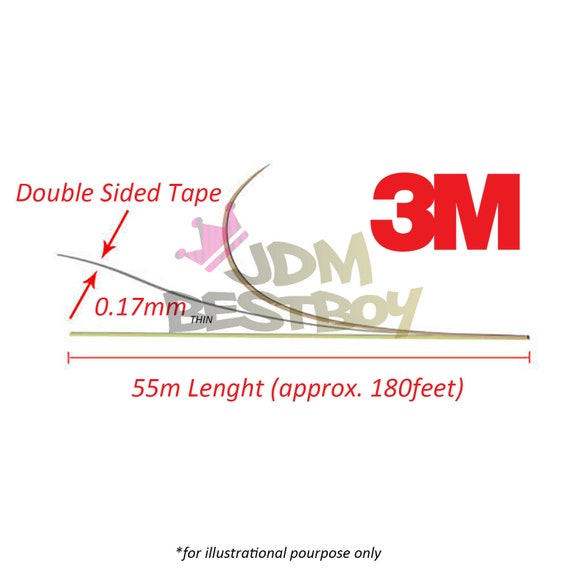Ruban Adhésif Double Face 3M - Largeurs 2mm, 3mm, 5mm - Transparent - Neuf