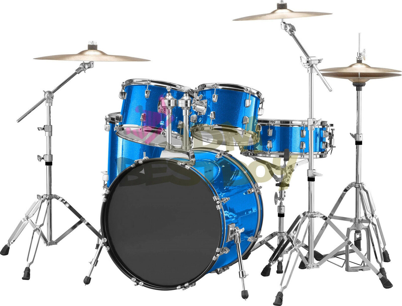 Drum Wrap Vinyl Kit Gloss Glitter Intense Blue Sparkle For Etsy