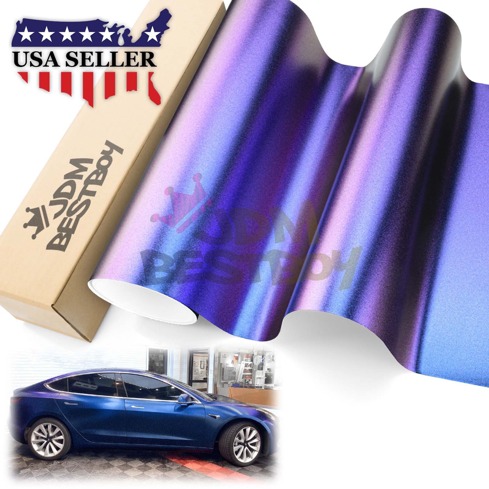 Royal Blue Chrome 12 X 12 Outdoor Permanent Adhesive Vinyl for