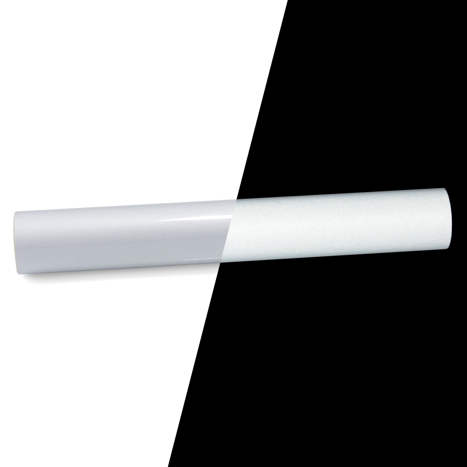 Reflective Diy Sticker White Reflective Vinyl DIY Car Wrap Sticker Decal Graphic Sign Self ...