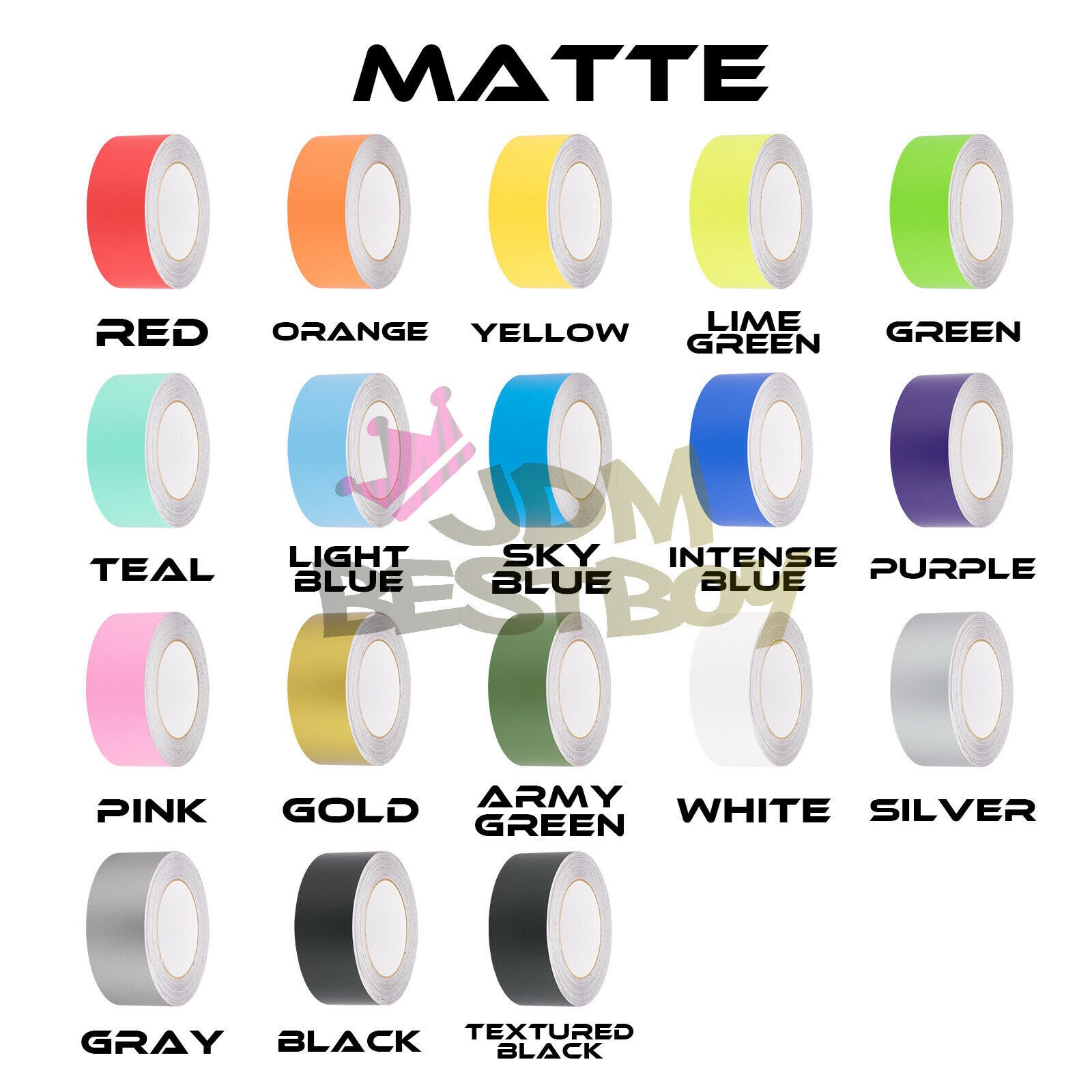 Solid Color Racing Stripe Free Kit Matte Color Racing Stripes Vinyl Wrap Rally Sticker 10/20/25 ...