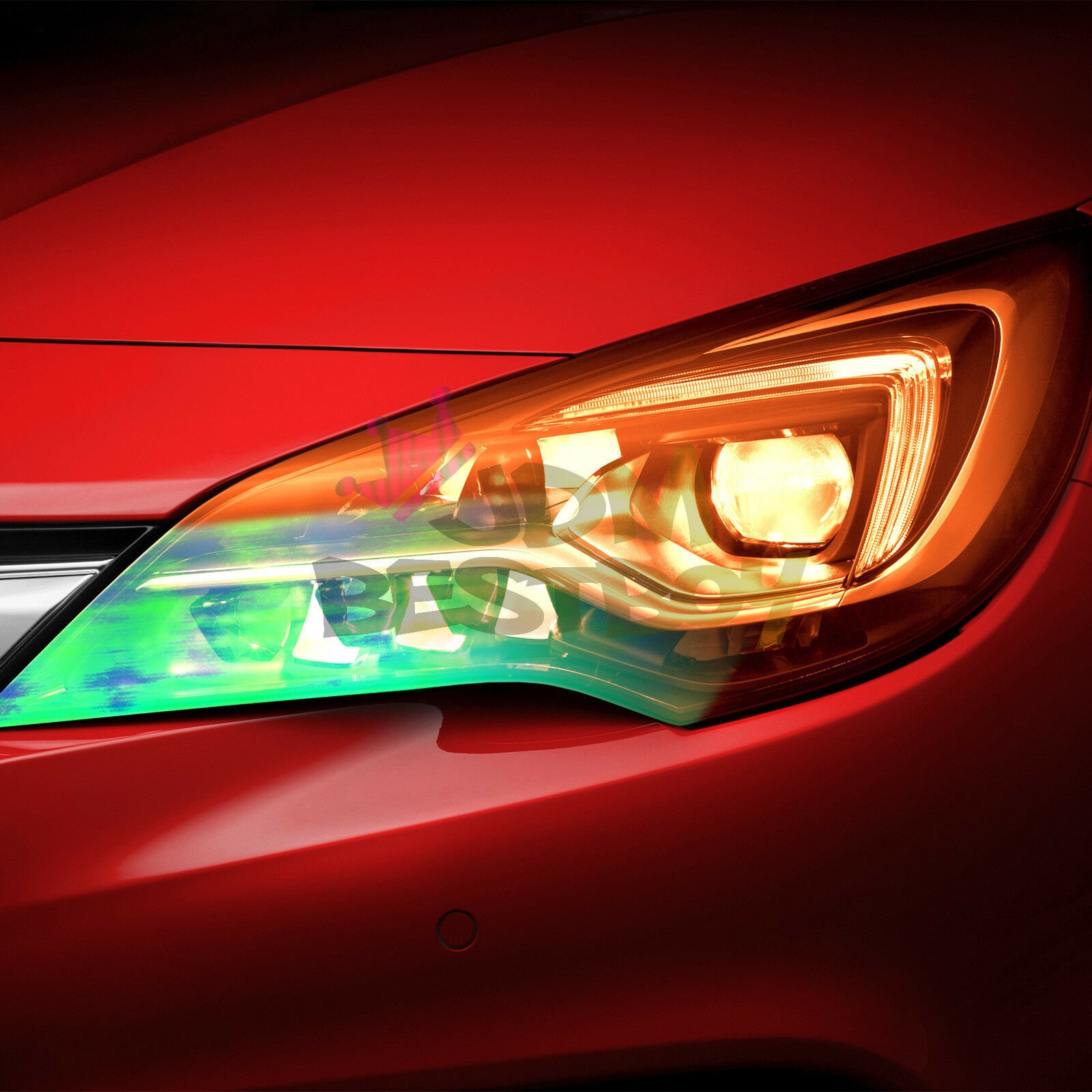 Chameleon Orange Gloss Color Change Headlight Tint Fog Lights Etsy