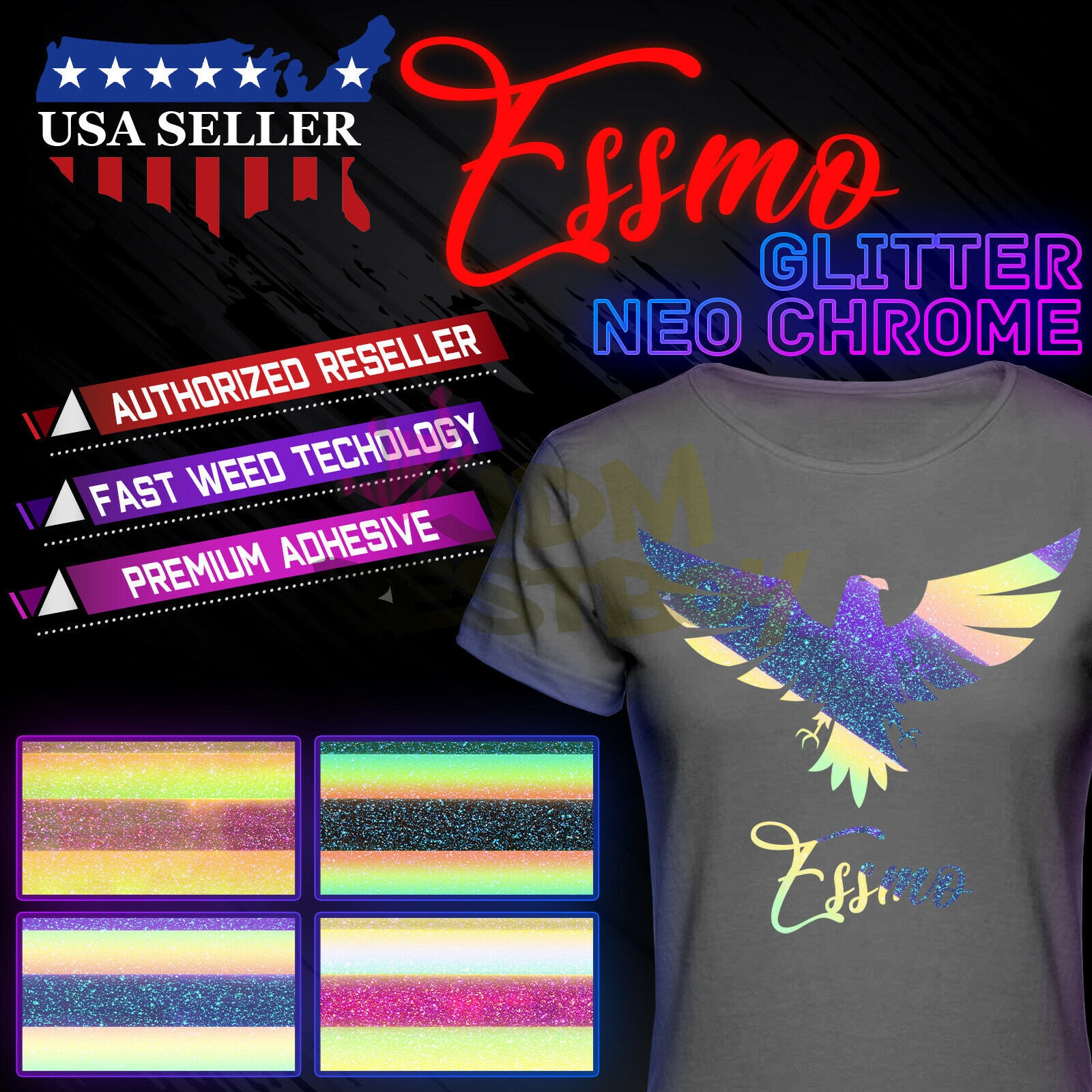 Siser Glitter Heat Transfer Vinyl, Sheets 12x20, Glitter HTV, HTV Glitter,  T-shirt Vinyl, Iron On 