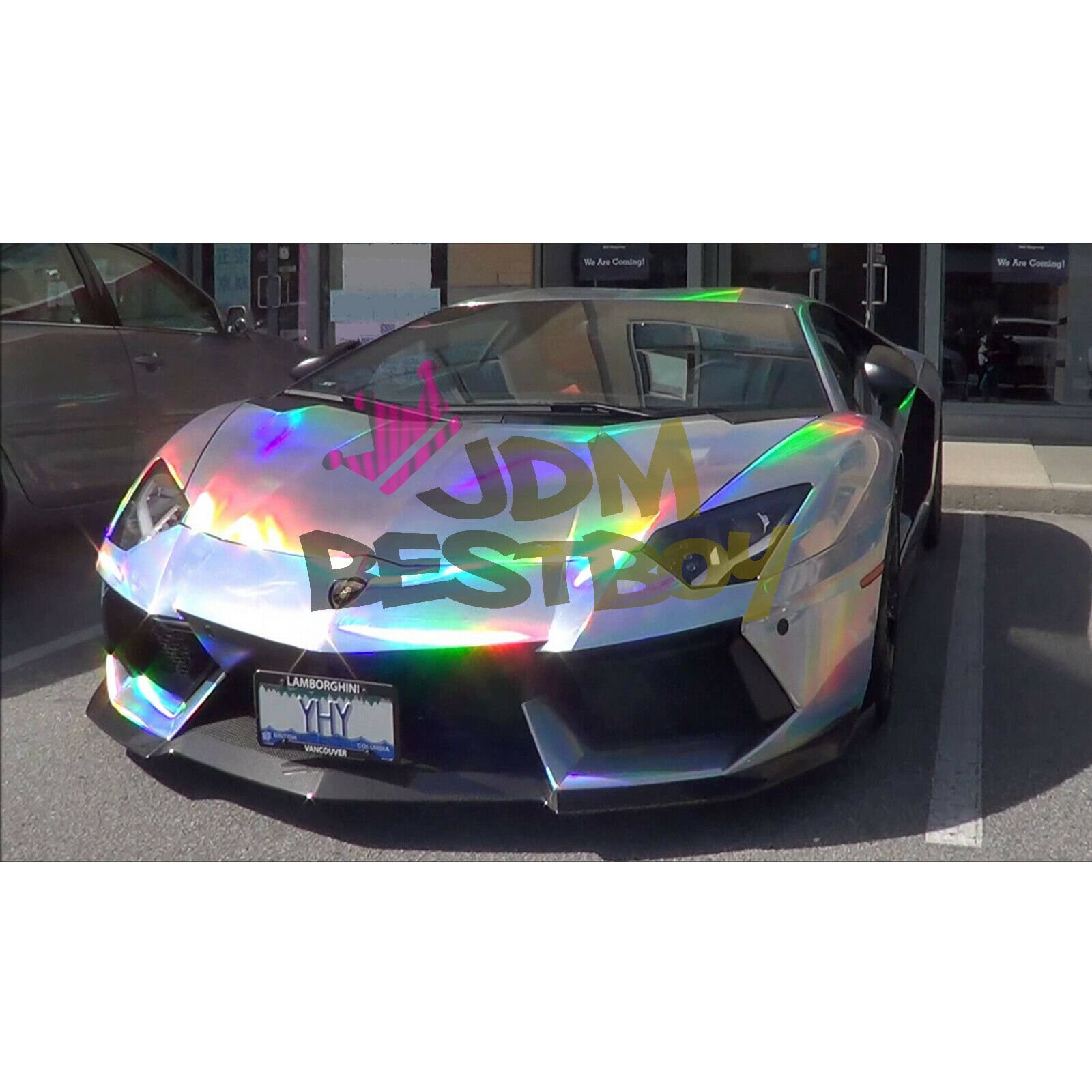 Holographic Red Rainbow Neo Chrome Car Vinyl Wrap Sticker Etsy