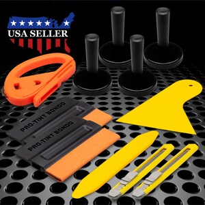 TK06 Professional Car Vinyl Wrapping Window Tinting Application Tool Kit Set Squeegee Blade Pry Tool Magnet