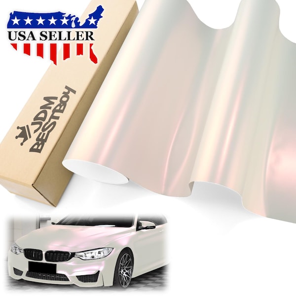 Etiqueta engomada del abrigo del vinilo del vehículo del coche del tirón del Color rojo blanco perla mate expulsión del aire libre de burbujas