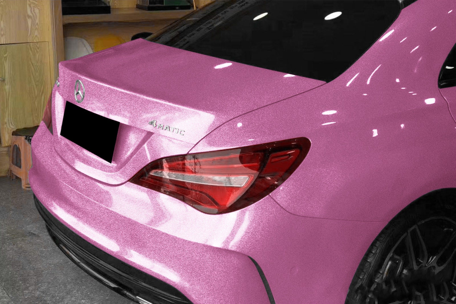 Pink Gloss Glitter Diamond Car Vehicle Vinyl Wrap Sticker Decal Air Release  Bubble Free DIY Film 