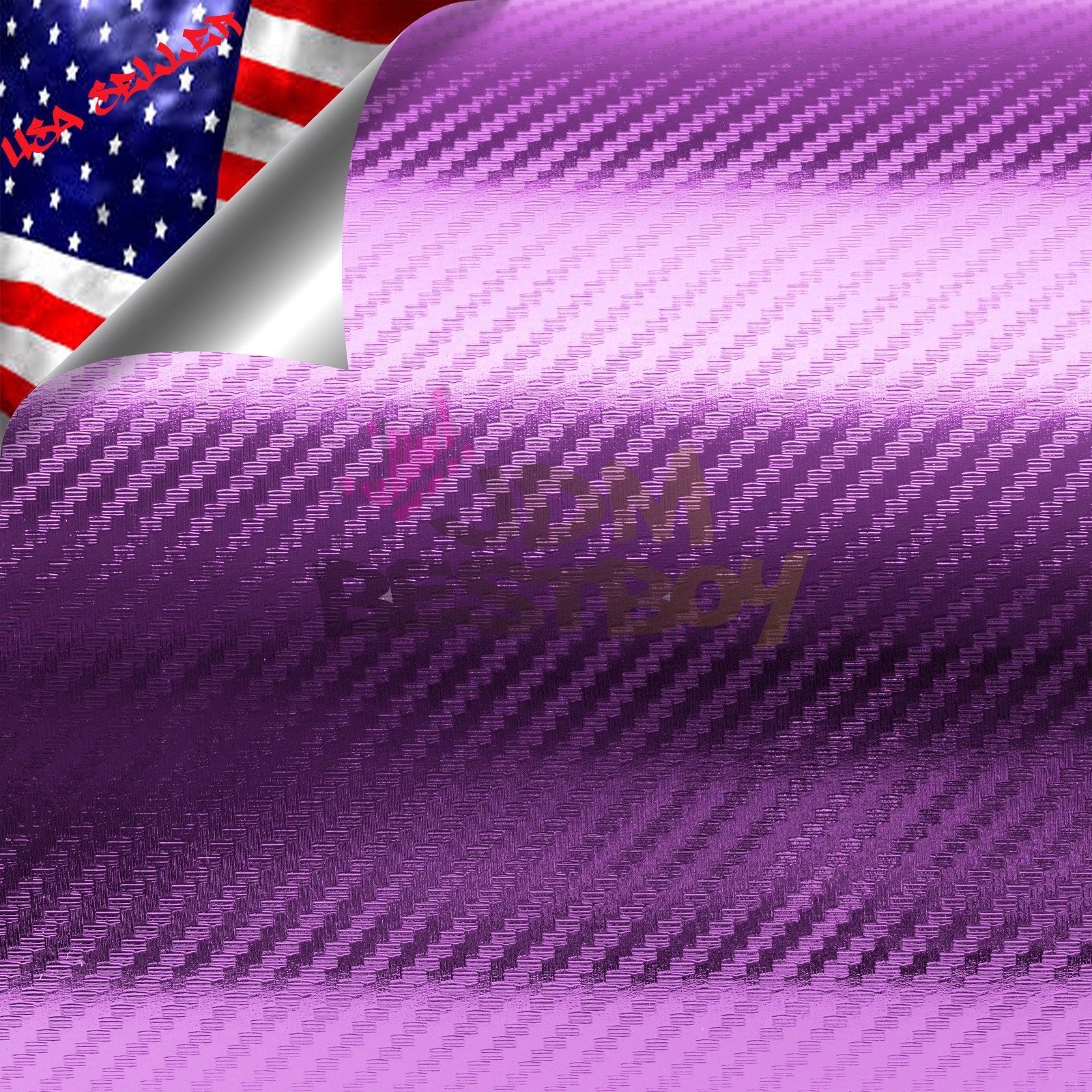 3D Purple Chrome Carbon Fiber Vinyl Sticker Wrap Air Bubble Etsy