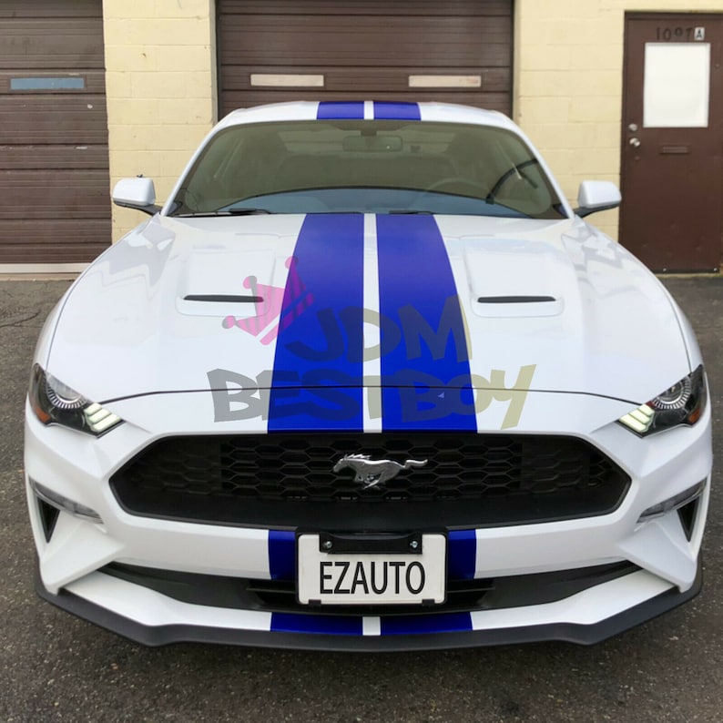 Free Kit Satin Chrome Metallic Matte Racing Stripes Vinyl Wrap Etsy