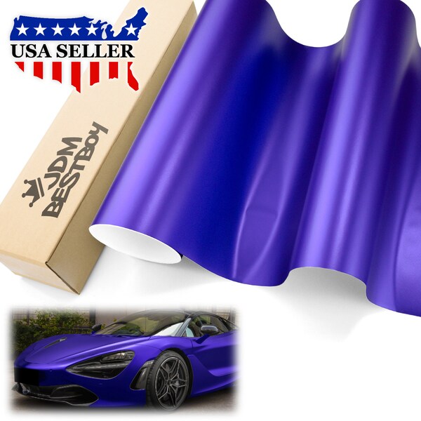 Purple Satin Chrome Matte Metallic  Car Vehicle Vinyl Wrap Sticker Decal Air Release Bubble Free