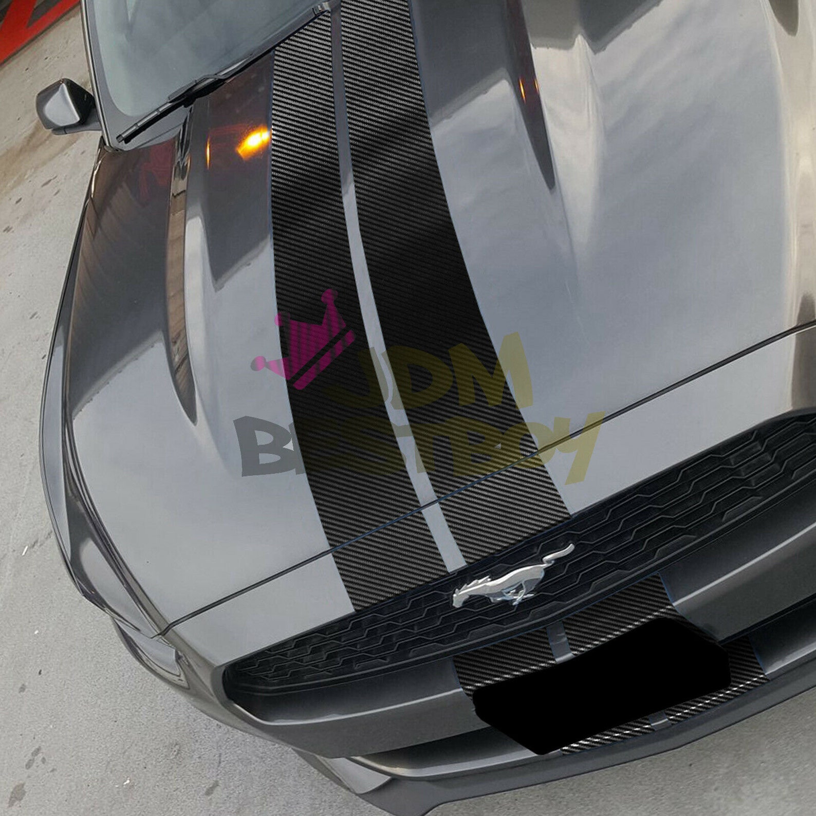 Free Kit 2D High Gloss Carbon Fiber Racing Stripes Vinyl Wrap Etsy Italia