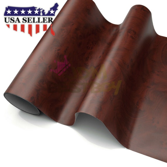*48/"x48/" Wood Grain Vinyl Wrap Sticker Car Home Kitchen Desk Decoration #1539