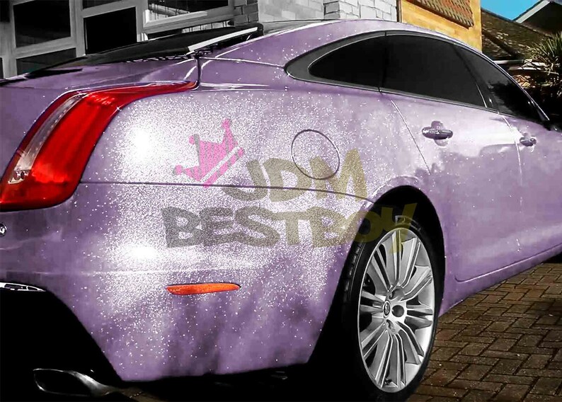High Gloss Glitter Light Purple Sparkle Vinyl Wrap For Car Etsy