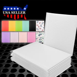 5&quot;x7.5&quot; (13cm x 20cm) Multi Colors Poly Bubble Mailer Shipping Mailing Padded Bag Envelope Waterproof Tear-Proof