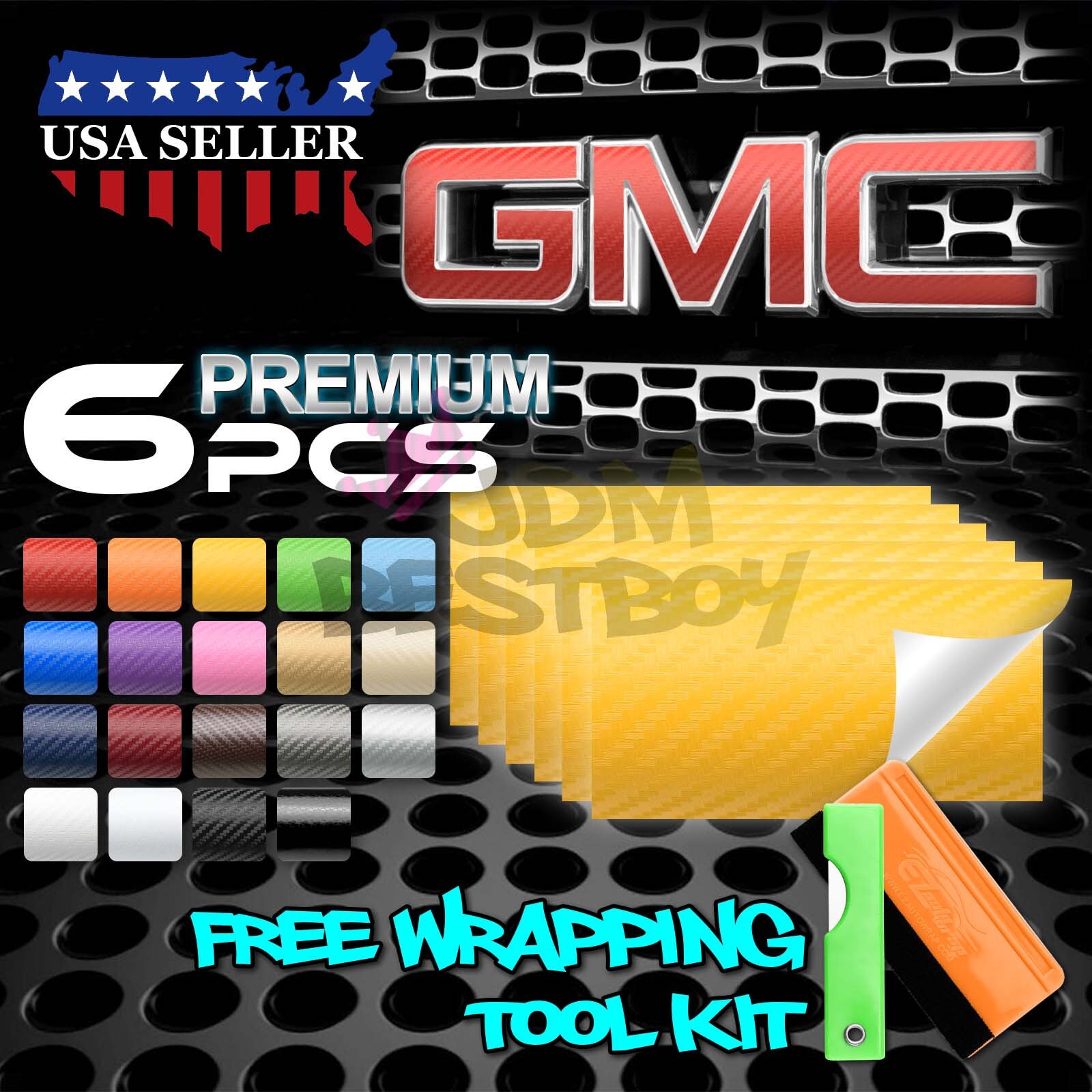 thumbnail image 2 of Aazon.co: 6Pcs 4\"x6\" Navy Blue 3D Carbon Fiber Textured Vinyl Wrap... 2 of 9