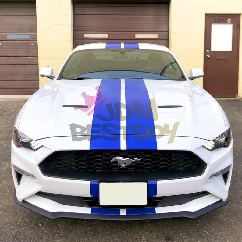 Solid Color Racing Stripe Free Kit Matte Color Racing Stripes Vinyl Wrap Rally Sticker 10/20/25 ...